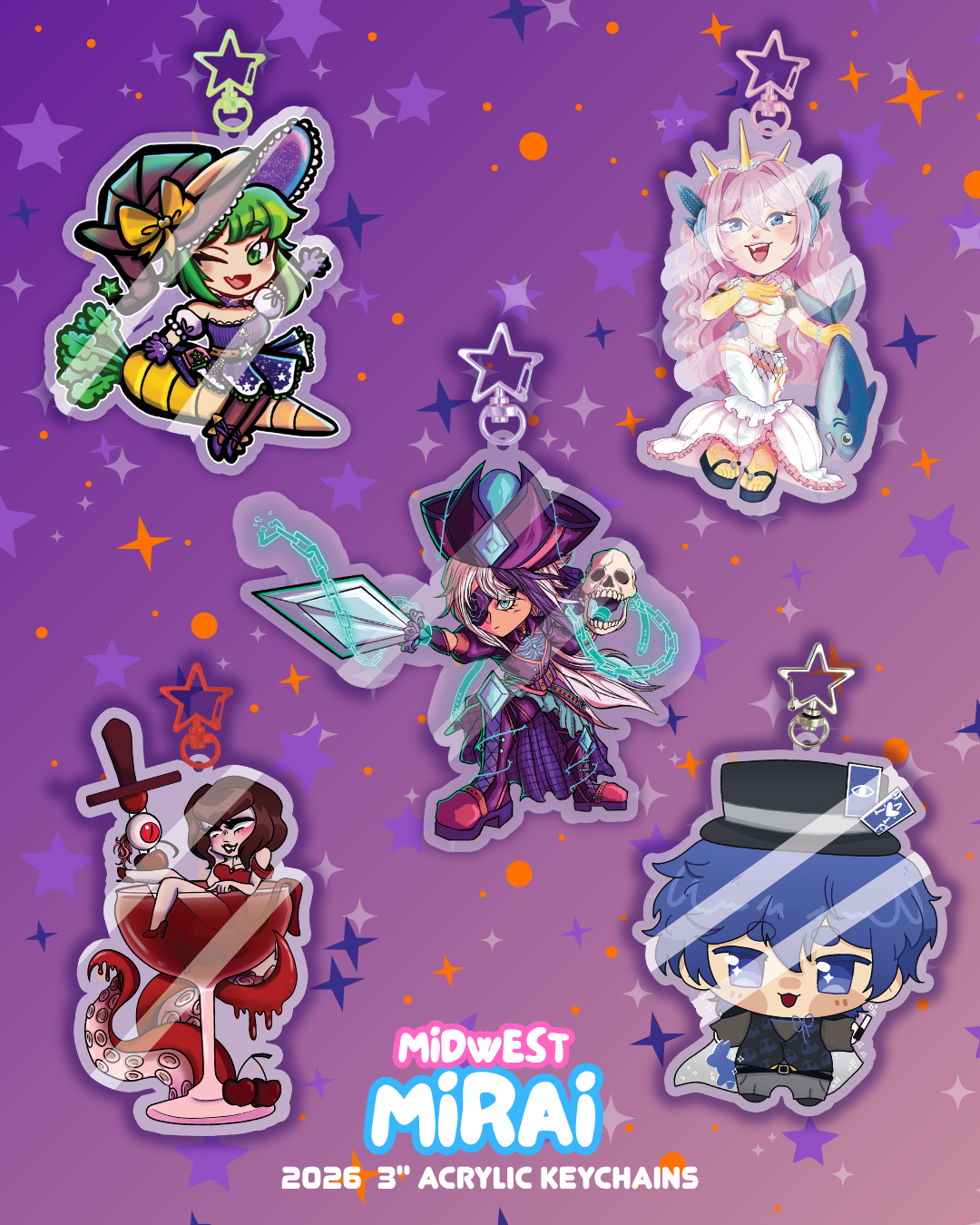 PREORDER Midwest Mirai 2026 Acrylic Keychains