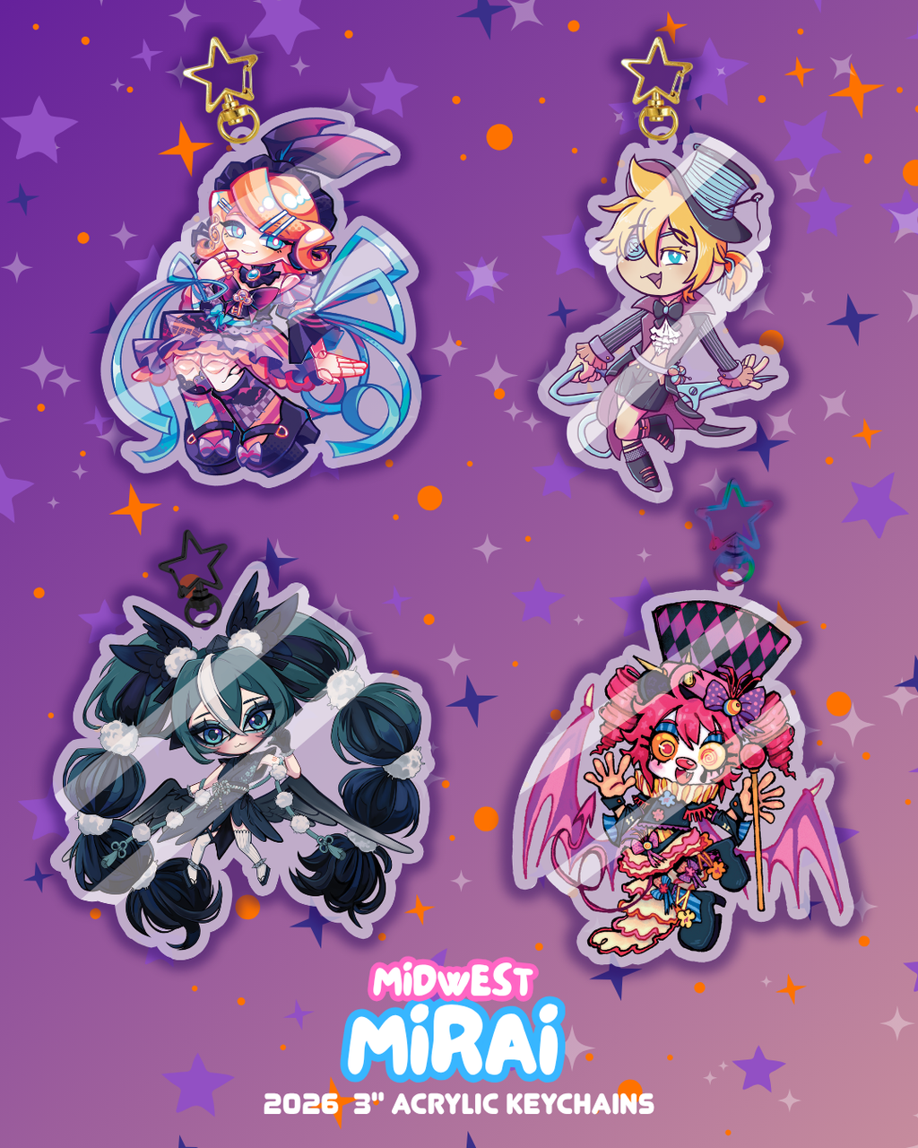 PREORDER Midwest Mirai 2026 Acrylic Keychains
